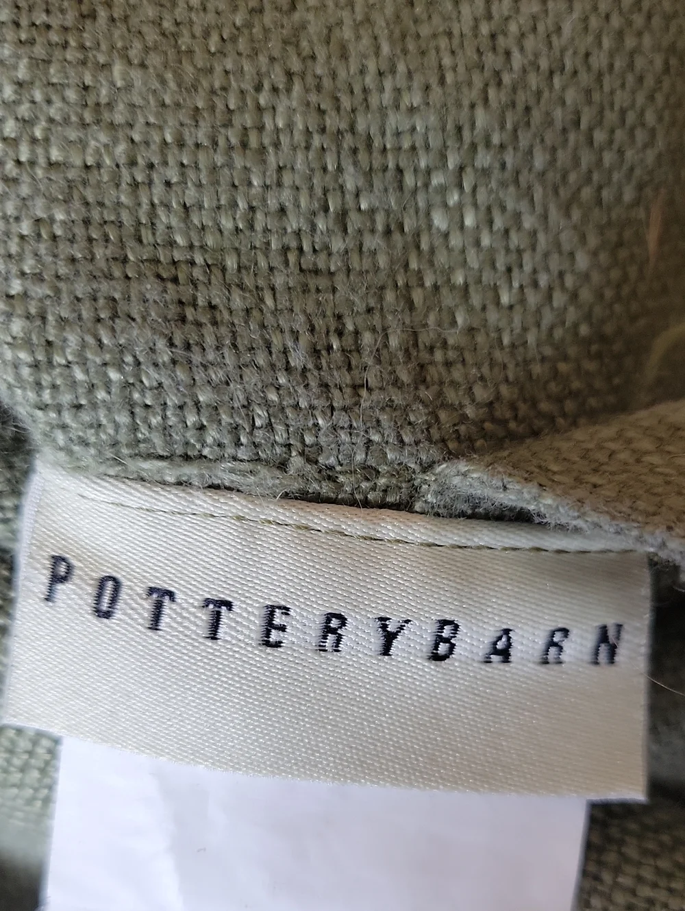 Pottery Barn 100% Linen Textured Pillow Cover